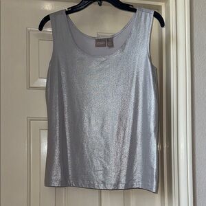 Silver Sleeveless Top (Size 1 at Chico’s = approx. 8/M)